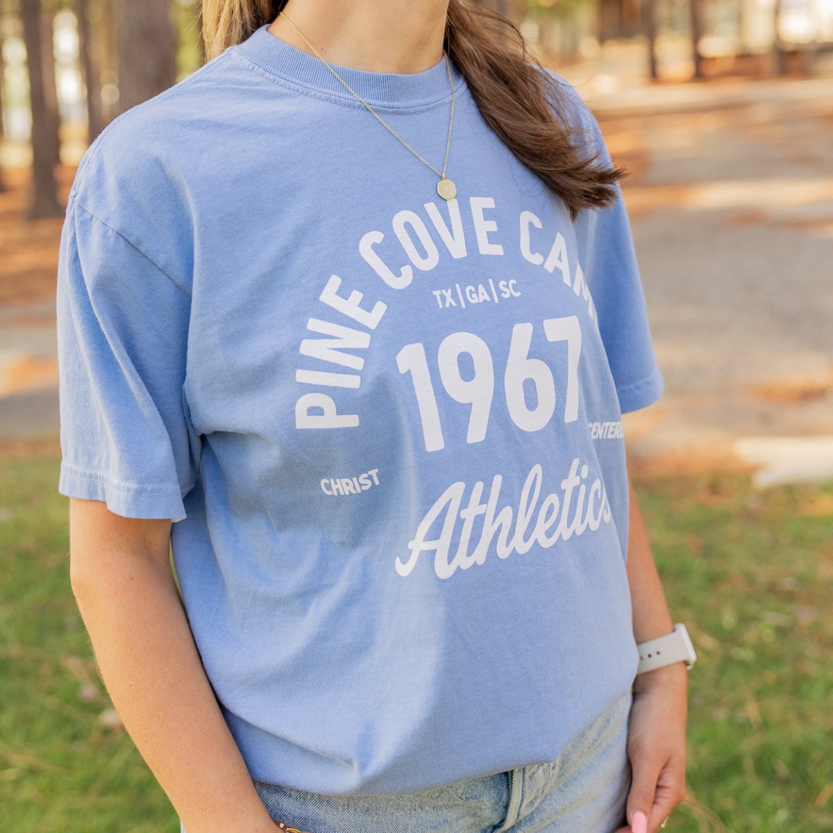 Adult Athletics Tee - Blue - Pine Cove Web Store