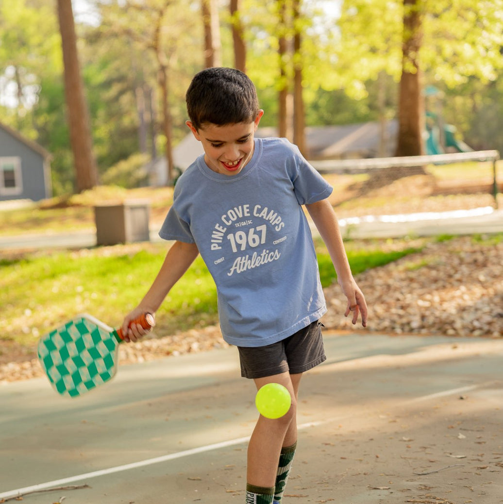 Youth Athletics Tee - Blue - Pine Cove Web Store