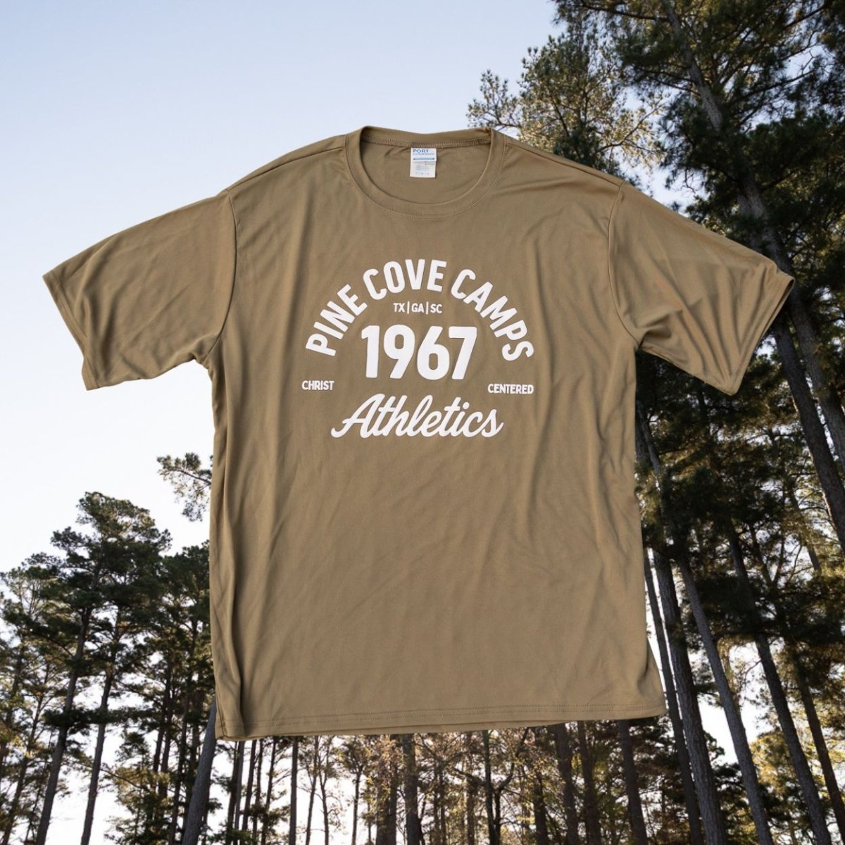 Adult Athletics Tee - Olive - Pine Cove Web Store