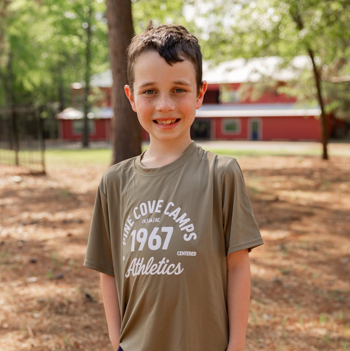 Youth Athletics Tee - Olive - Pine Cove Web Store