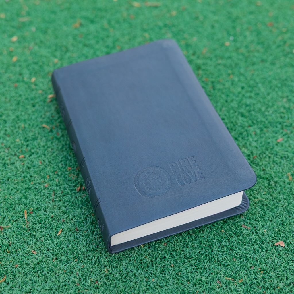 Blue Leather Bible - Pine Cove Web Store