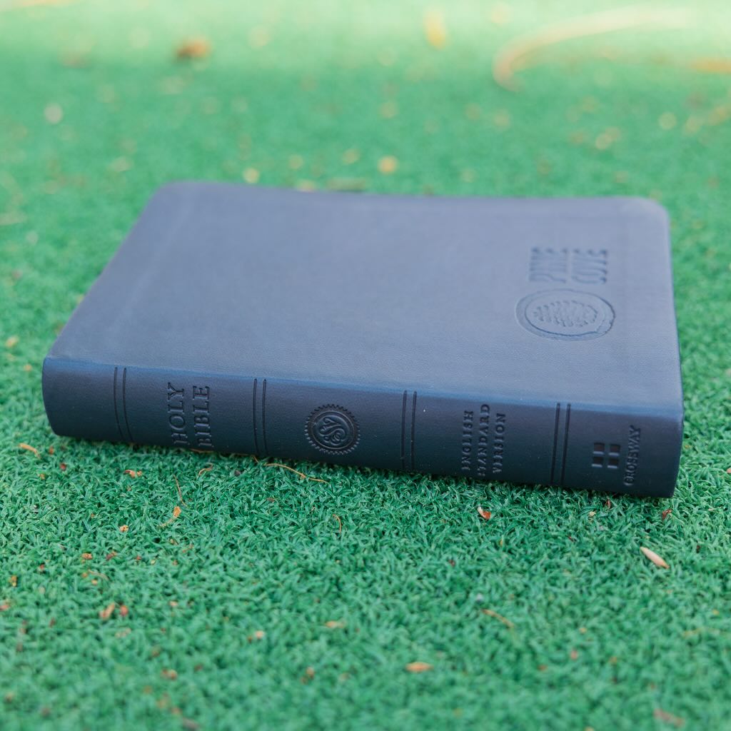 Blue Leather Bible - Pine Cove Web Store