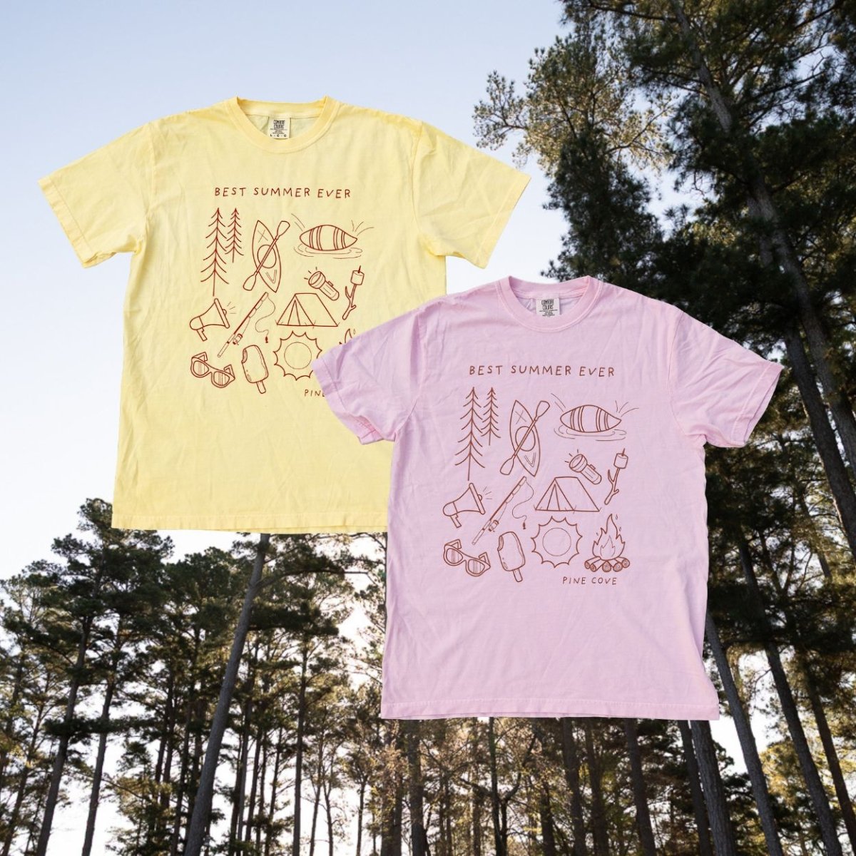 Adult Camp Things Tee - Pine Cove Web Store