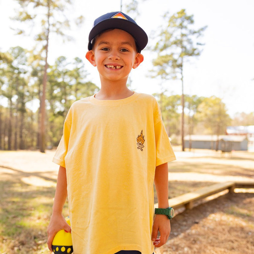 Youth Camp Fire Tee - Pine Cove Web Store