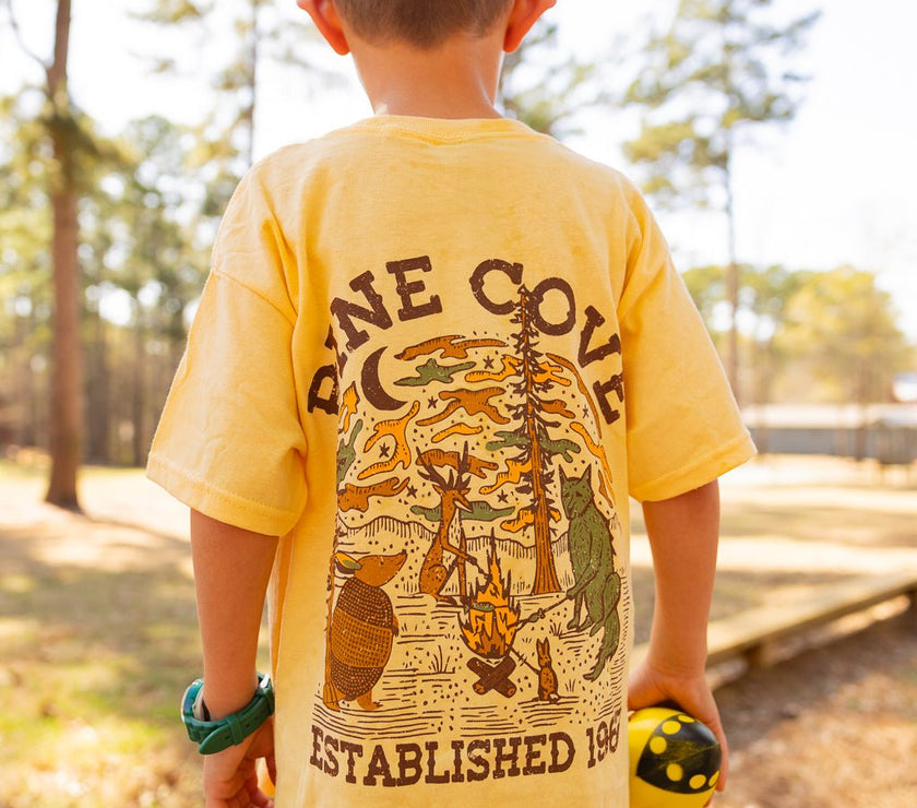 Youth Camp Fire Tee - Pine Cove Web Store