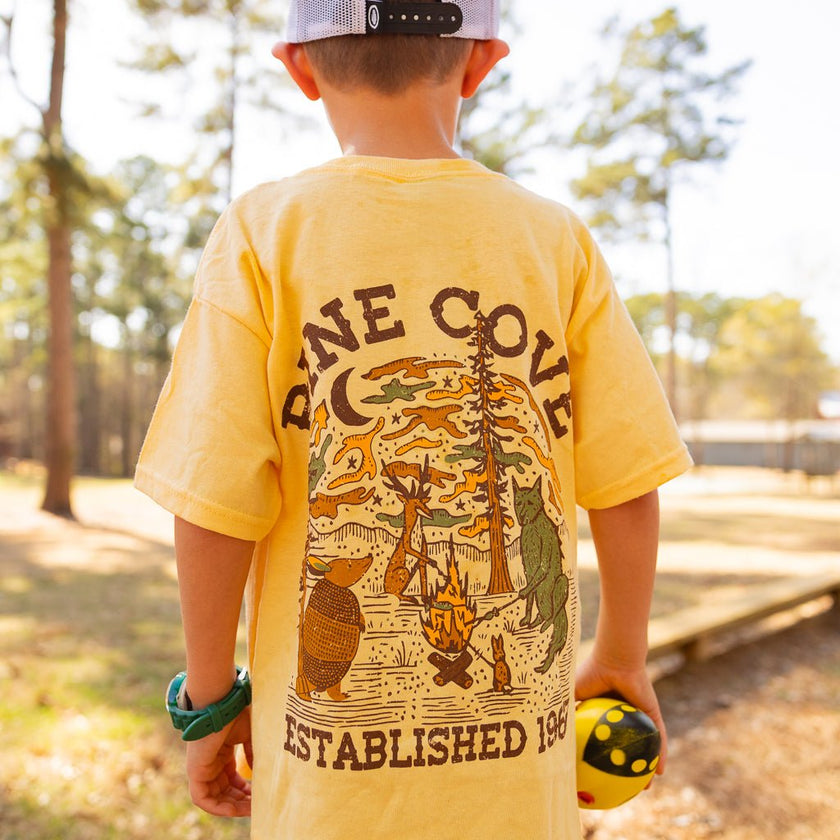 Youth Camp Fire Tee - Pine Cove Web Store