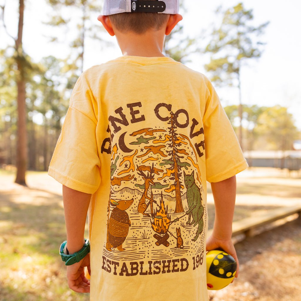 Youth Camp Fire Tee - Pine Cove Web Store