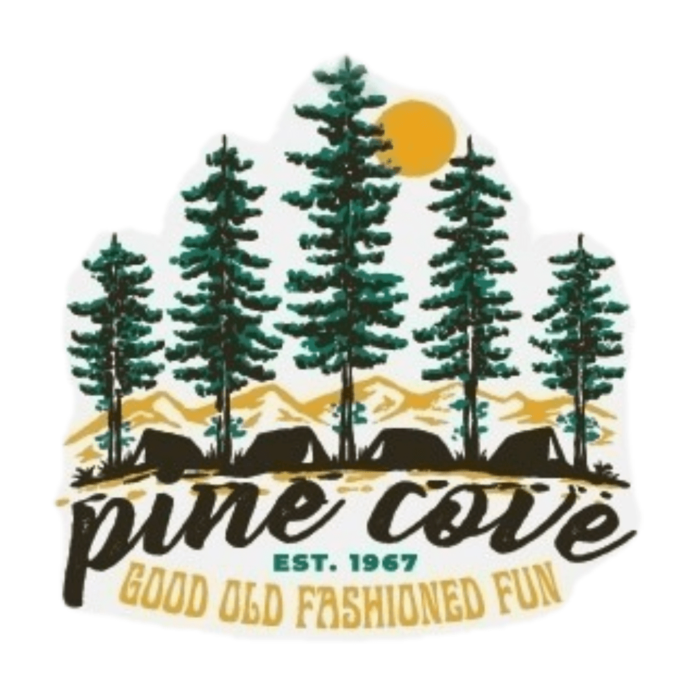 Pine Cove Camping Sticker - Pine Cove Web Store