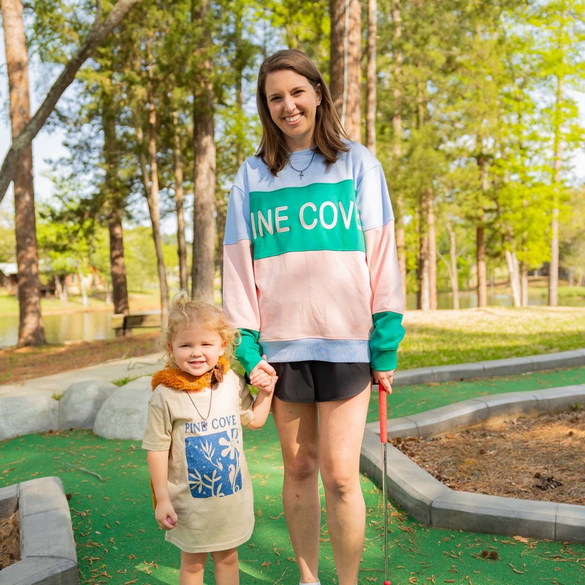 Adult Color Block Crew - Pine Cove Web Store