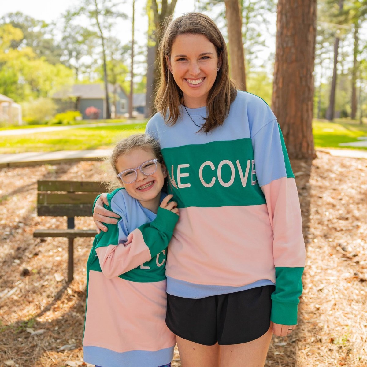 Adult Color Block Crew - Pine Cove Web Store