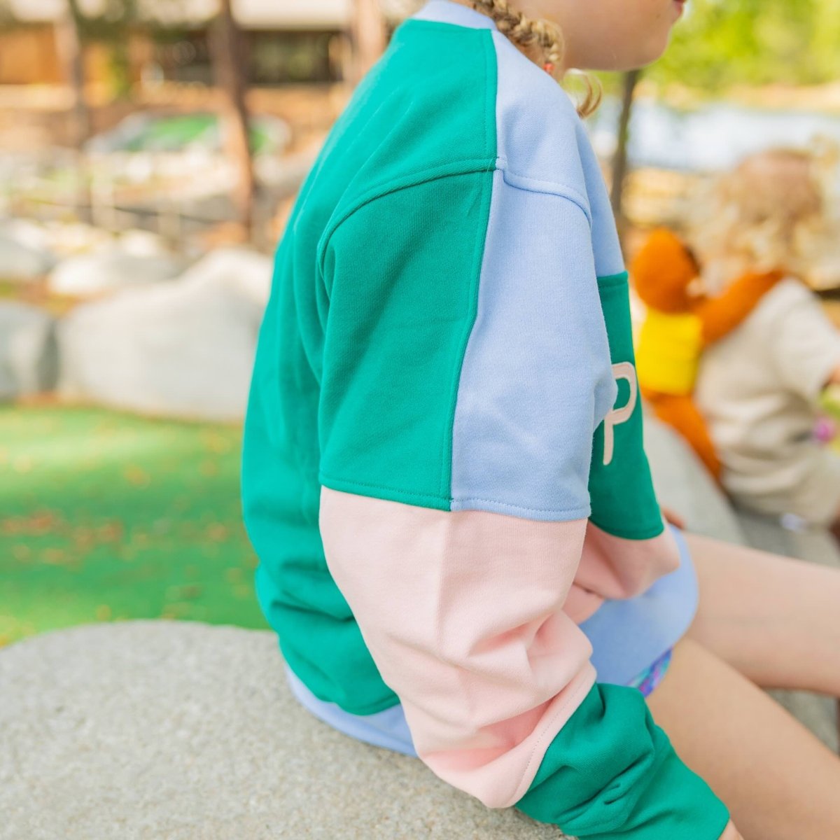 Youth Color Block Crew - Pine Cove Web Store