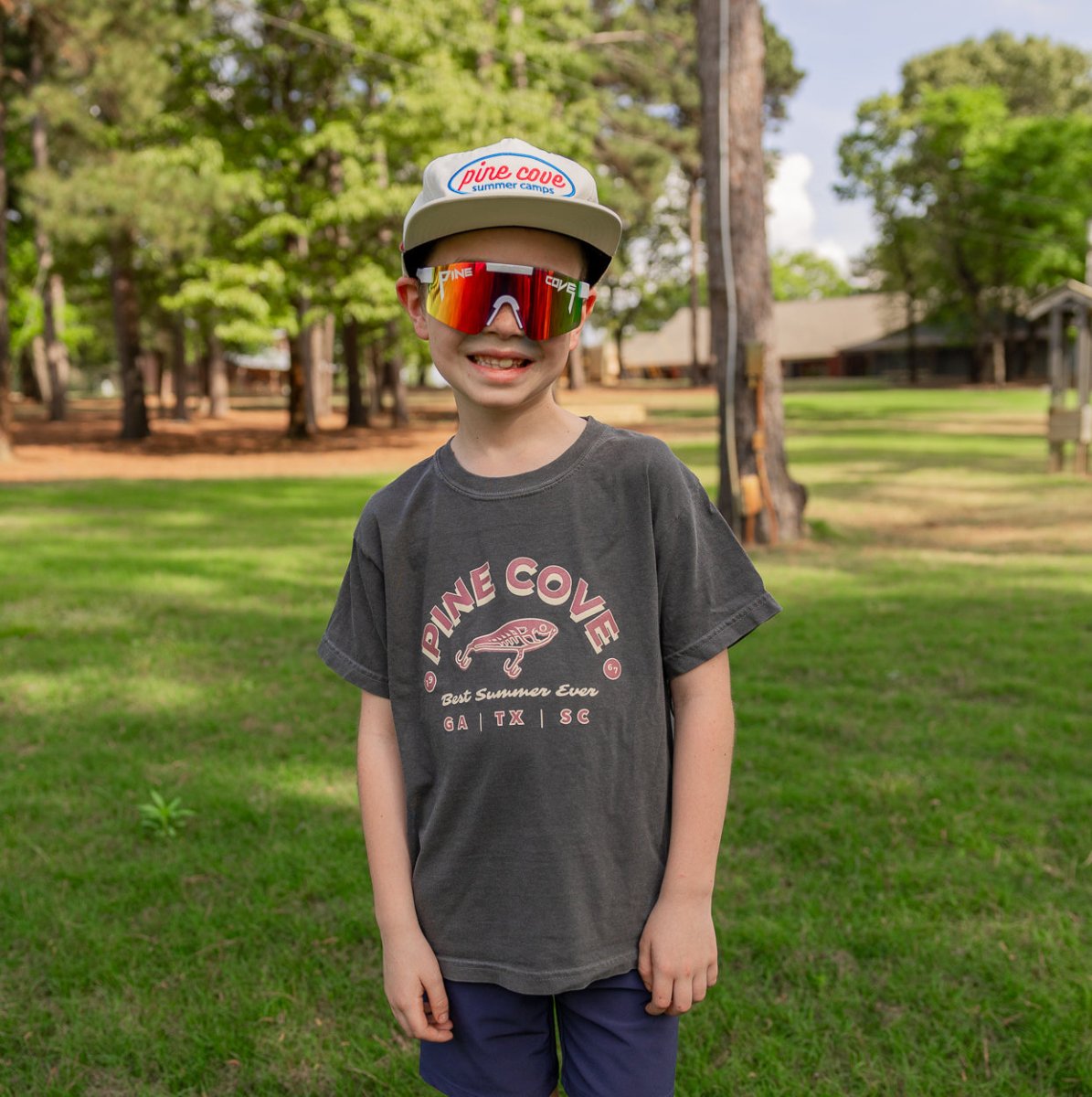 Youth Fishing Tee - Pine Cove Web Store