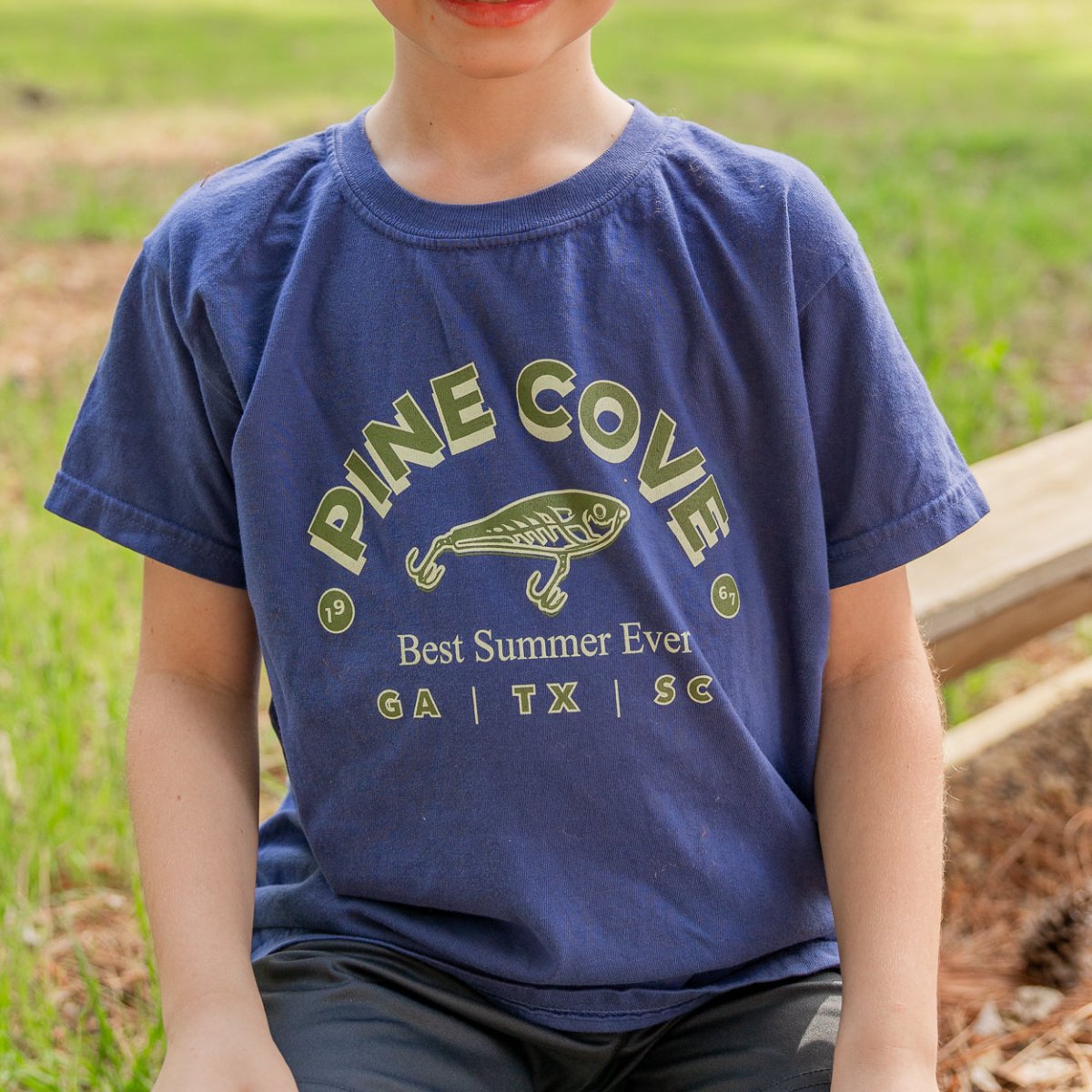 Youth Fishing Tee - Pine Cove Web Store