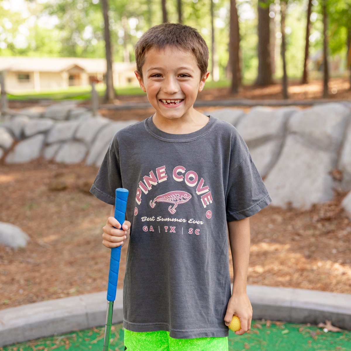 Youth Fishing Tee - Pine Cove Web Store