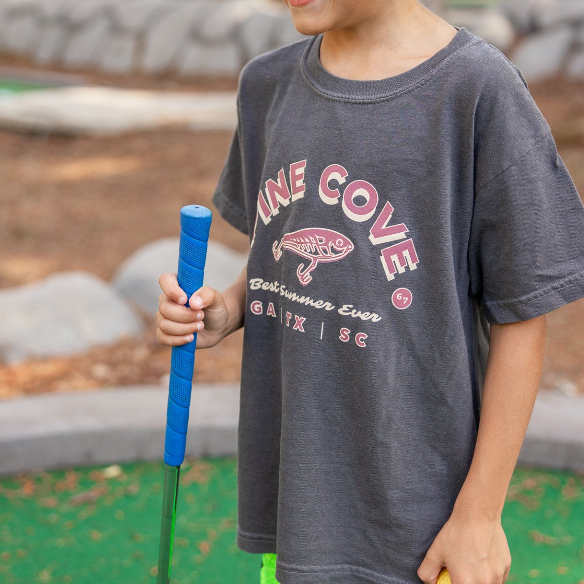 Youth Fishing Tee - Pine Cove Web Store