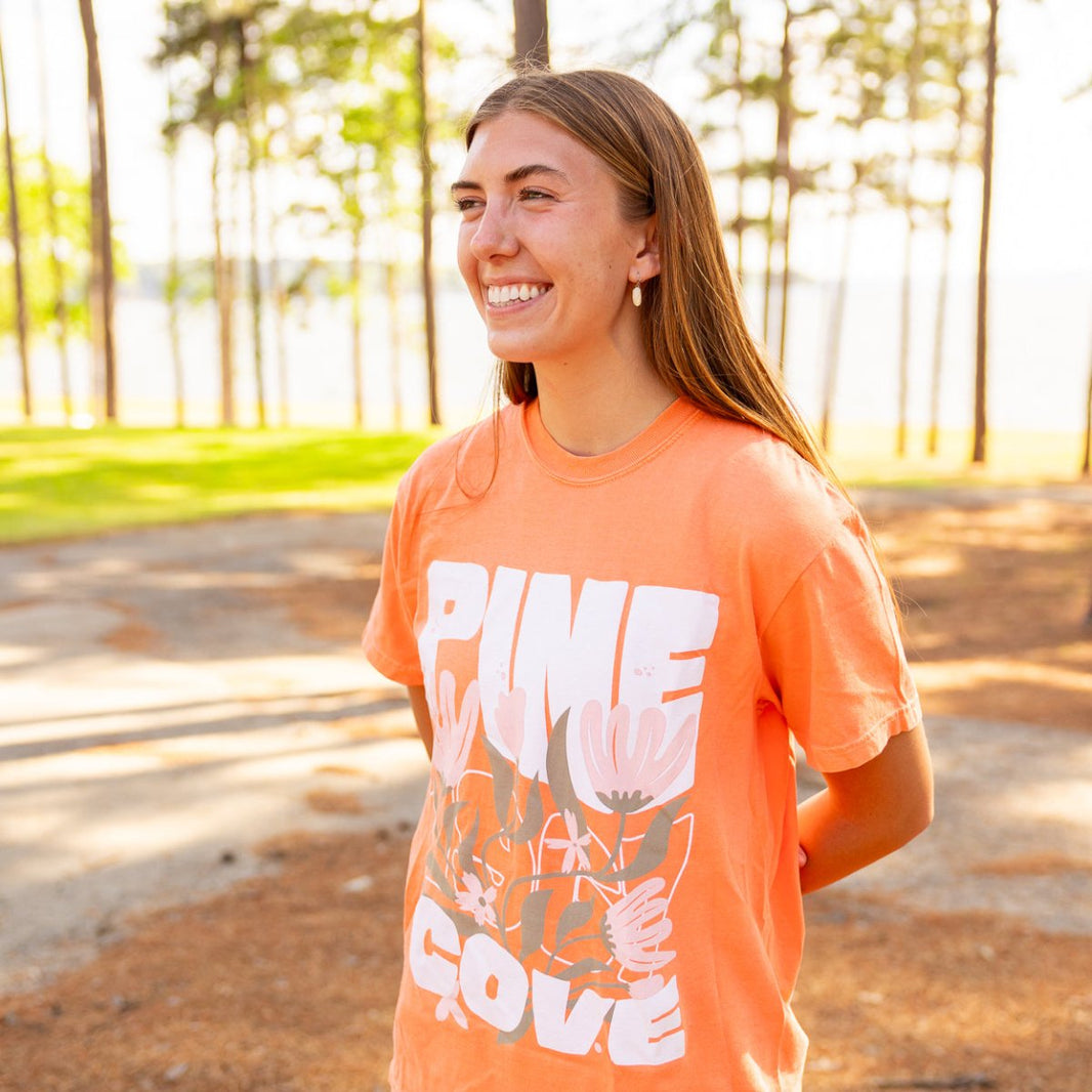 Adult Flower Tee - Pine Cove Web Store