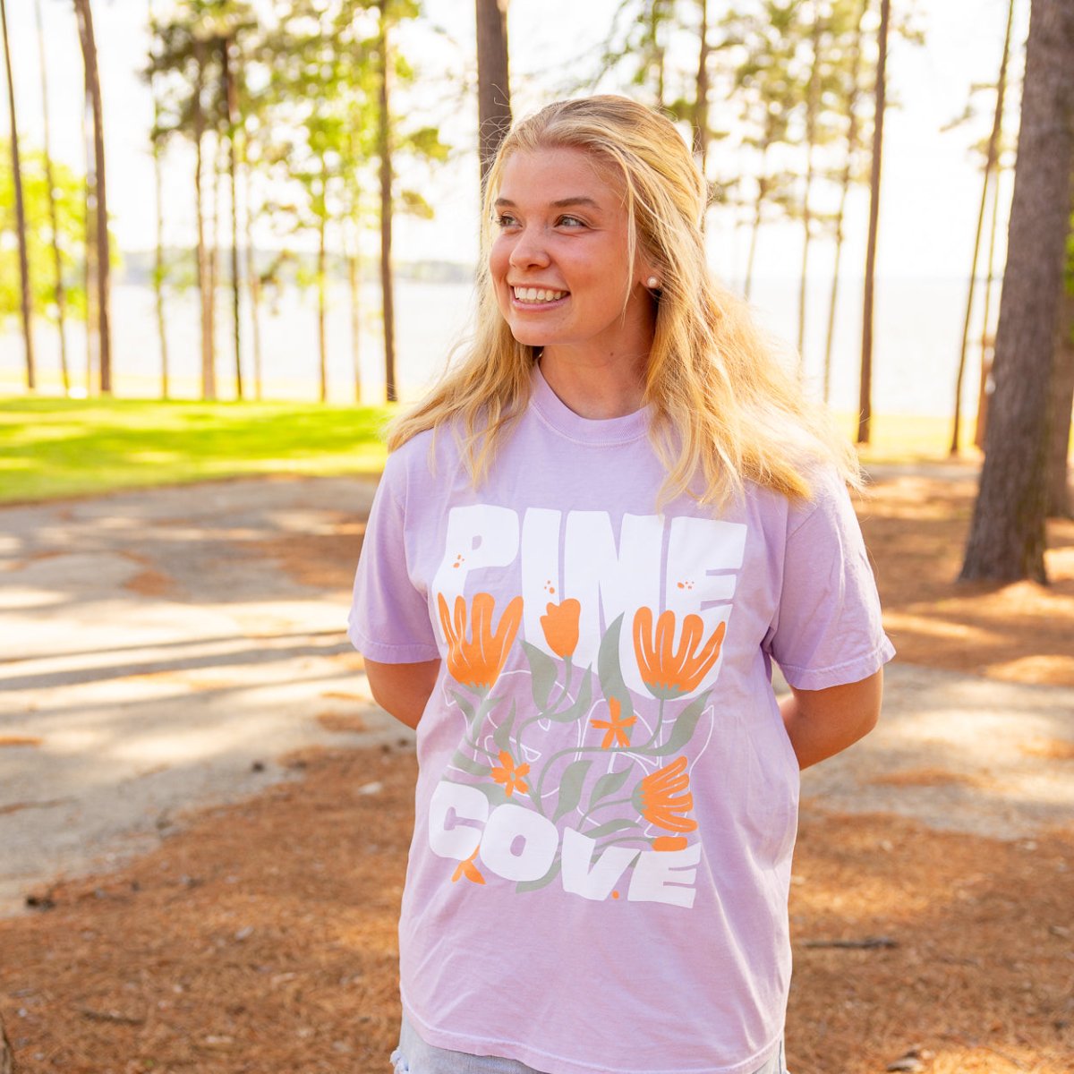 Adult Flower Tee - Pine Cove Web Store