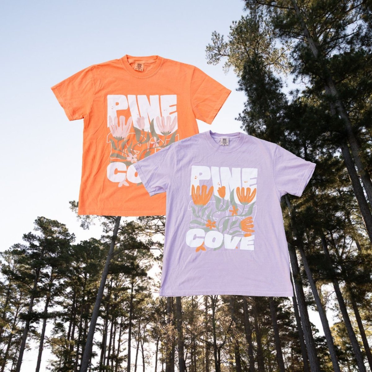 Adult Flower Tee - Pine Cove Web Store