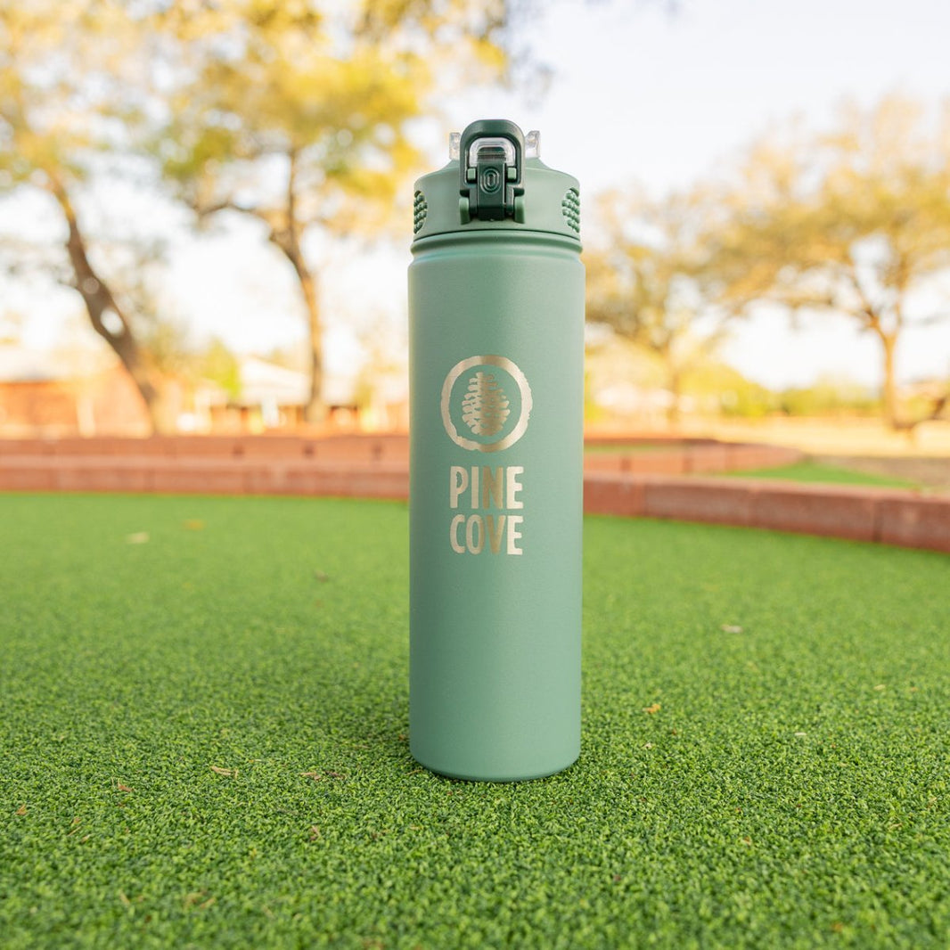 Green Water Bottle - Pine Cove Web Store