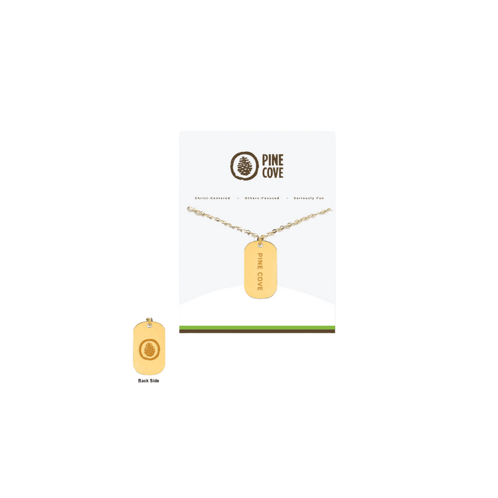 Gold Tag Necklace - Pine Cove Web Store