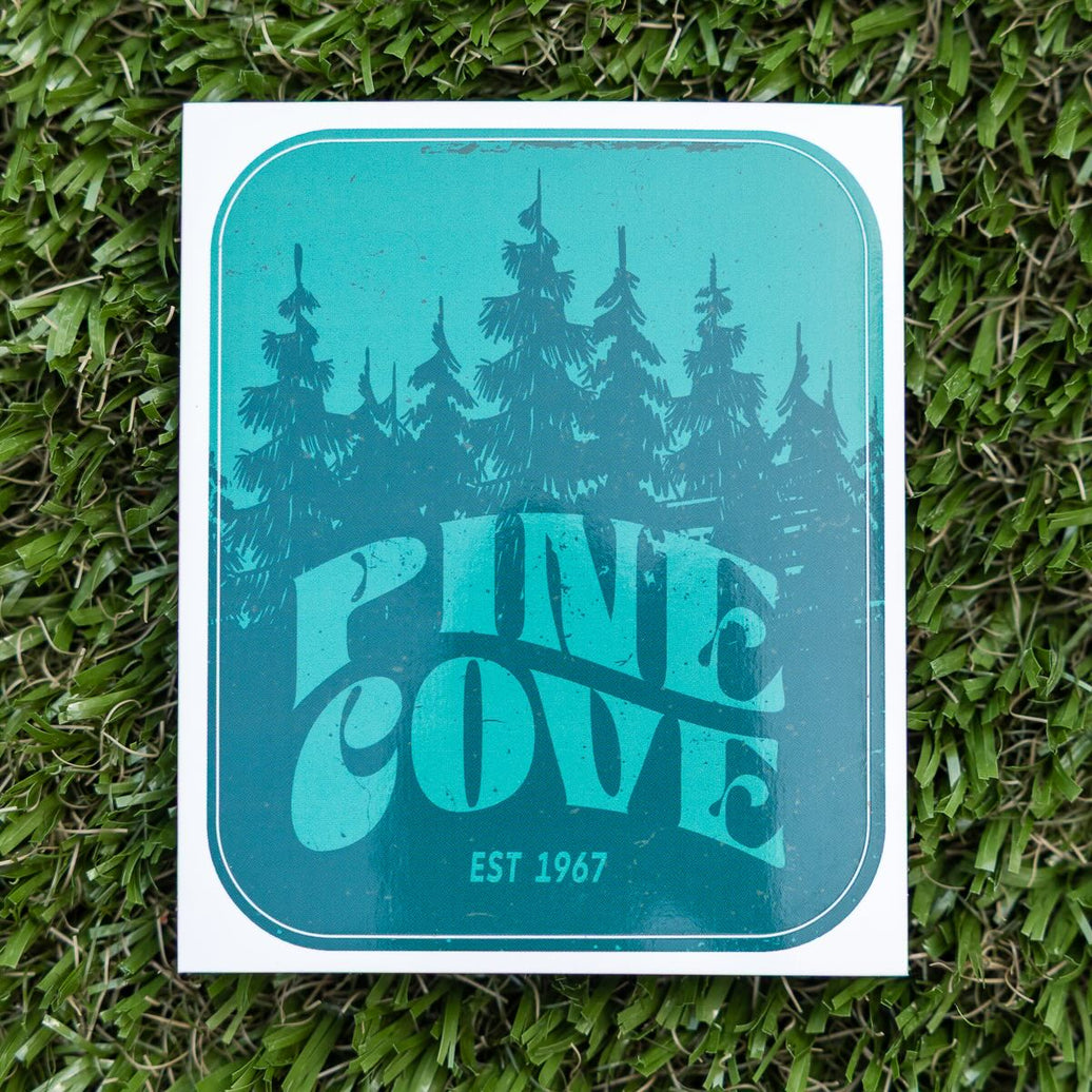 Green Trees Sticker - Pine Cove Web Store