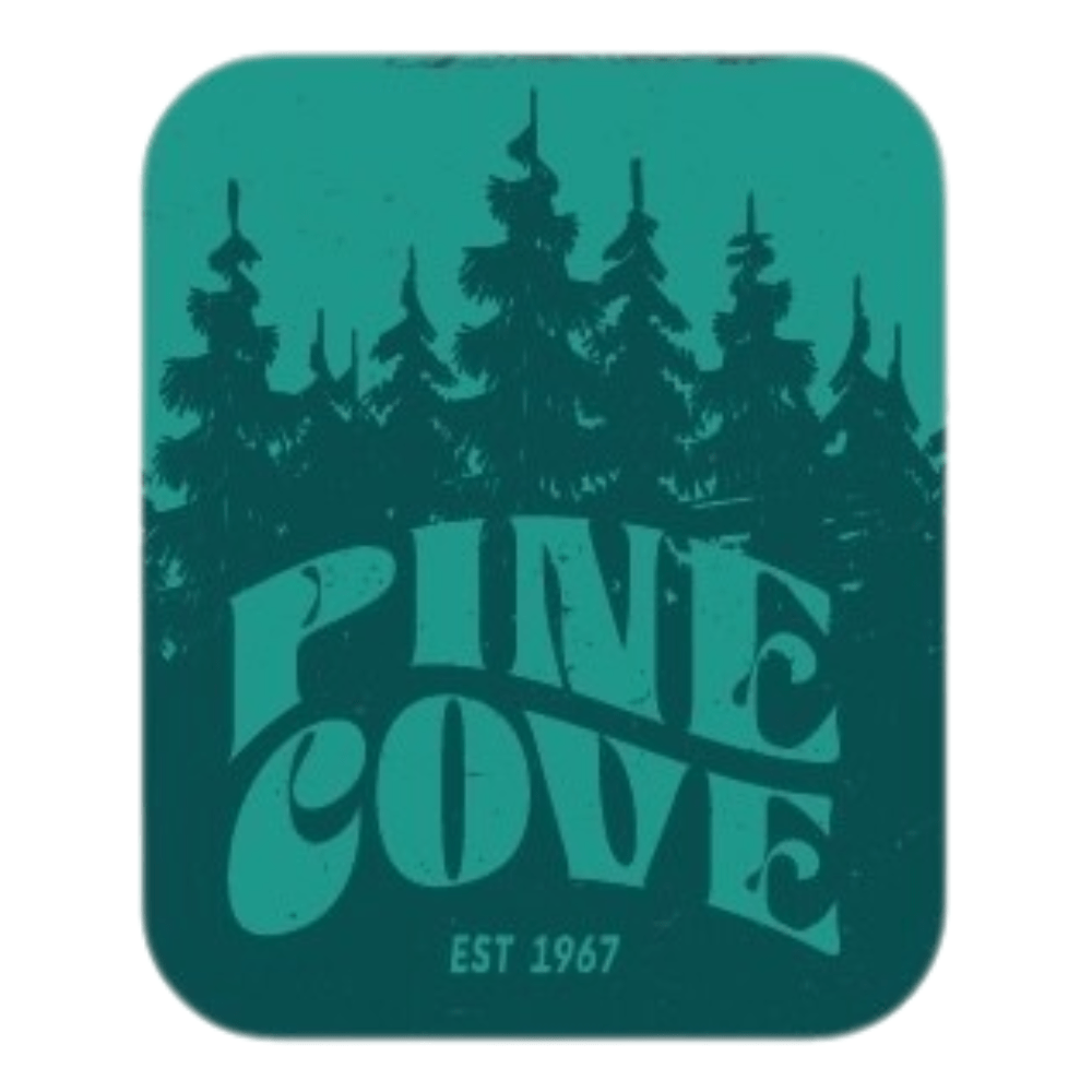 Green Trees Sticker - Pine Cove Web Store