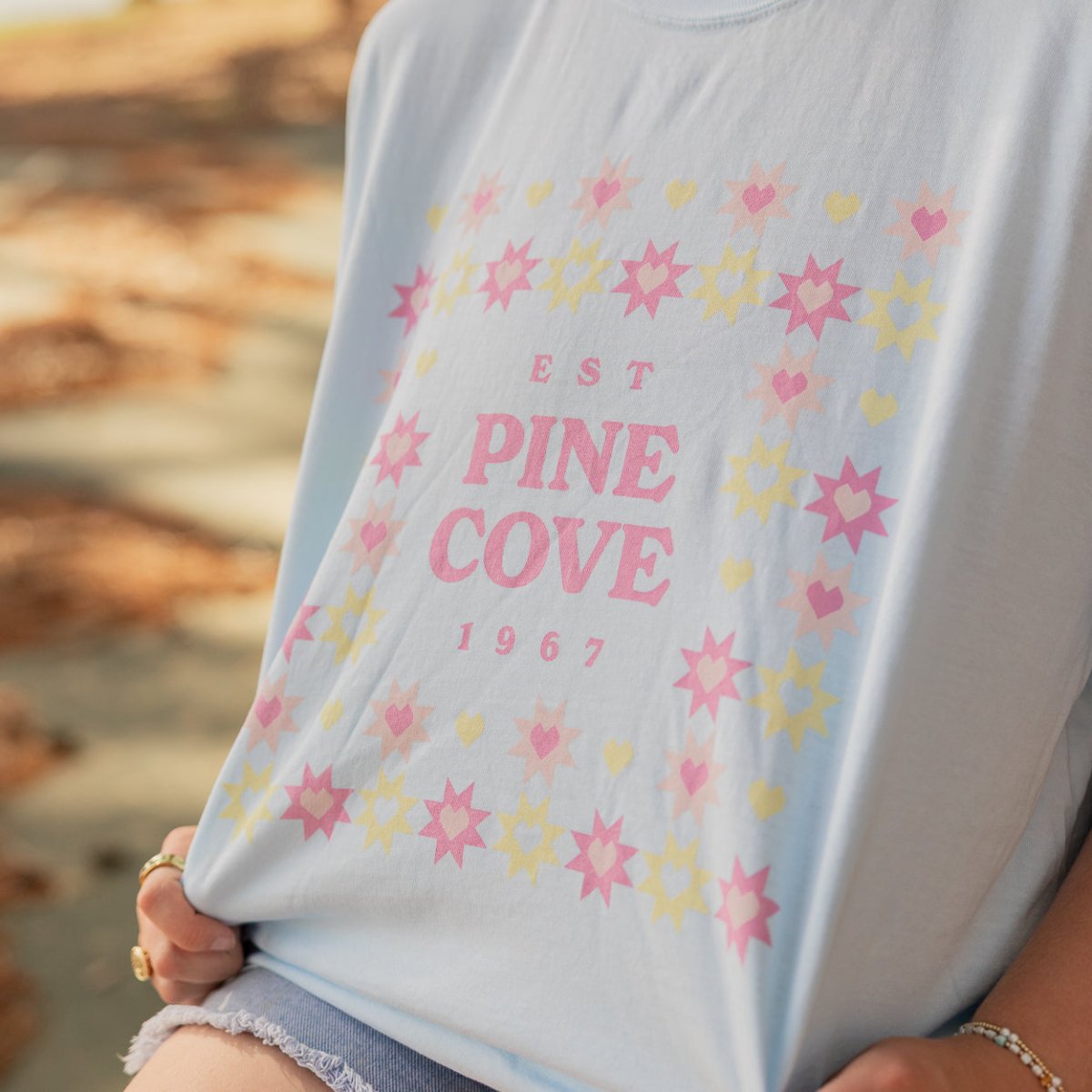 Adult Heart Sparkle Tee - Pine Cove Web Store