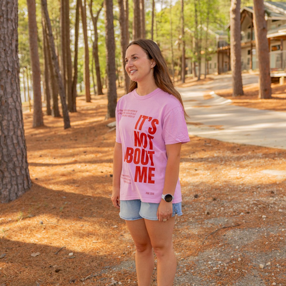 It's Not About Me Tee 2026 Pink - Pine Cove Web Store