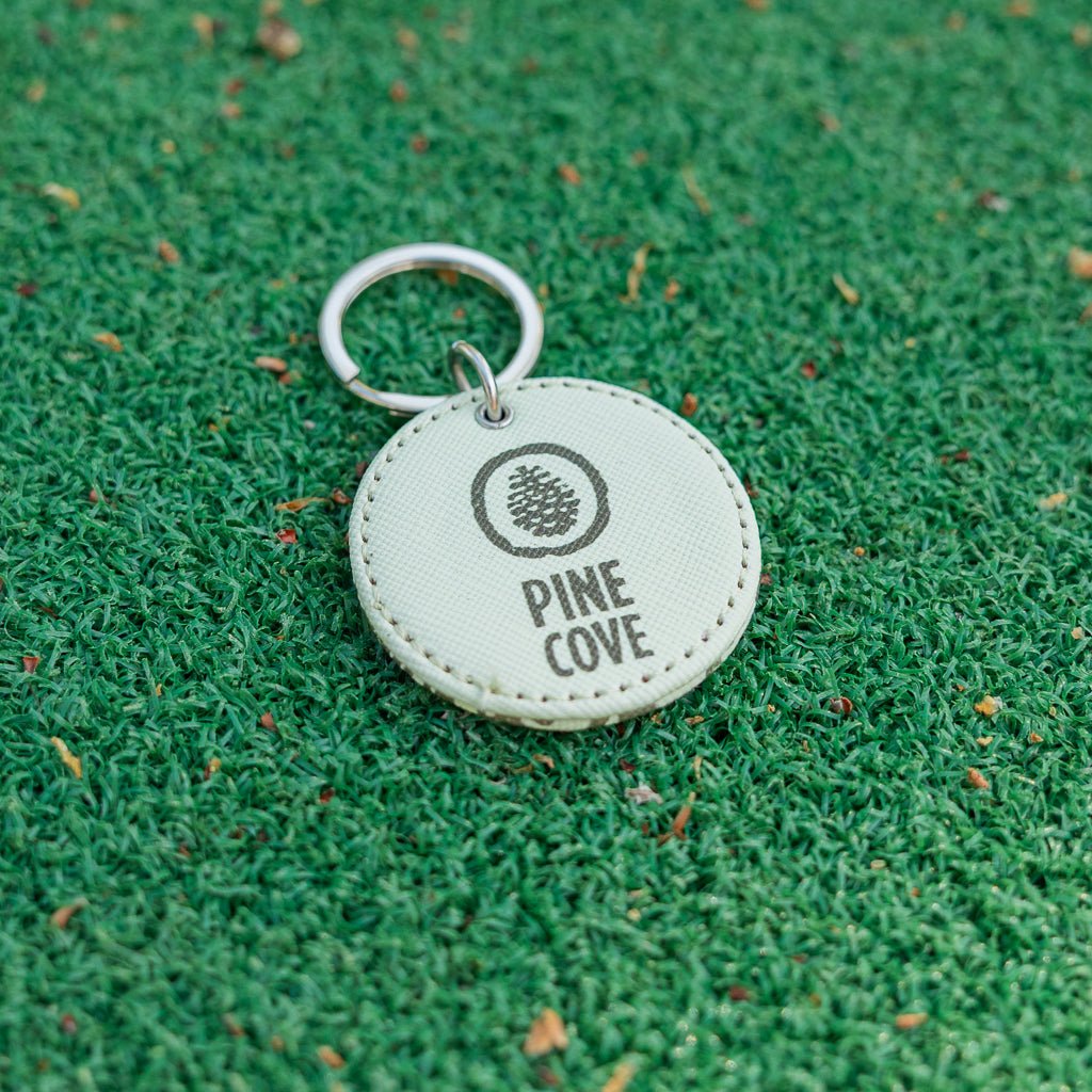Round Leather Keychain - Pine Cove Web Store
