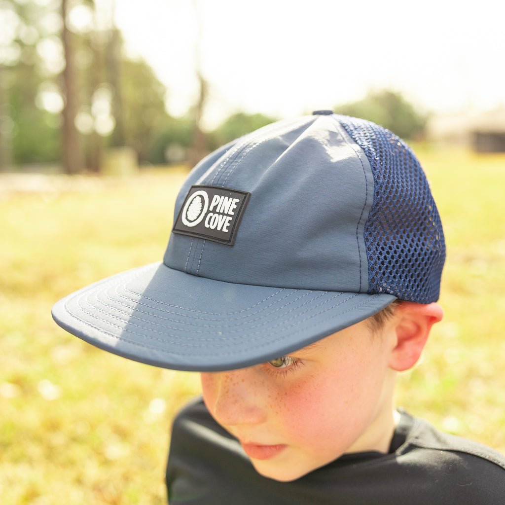 Mesh Hat - Blue - Pine Cove Web Store