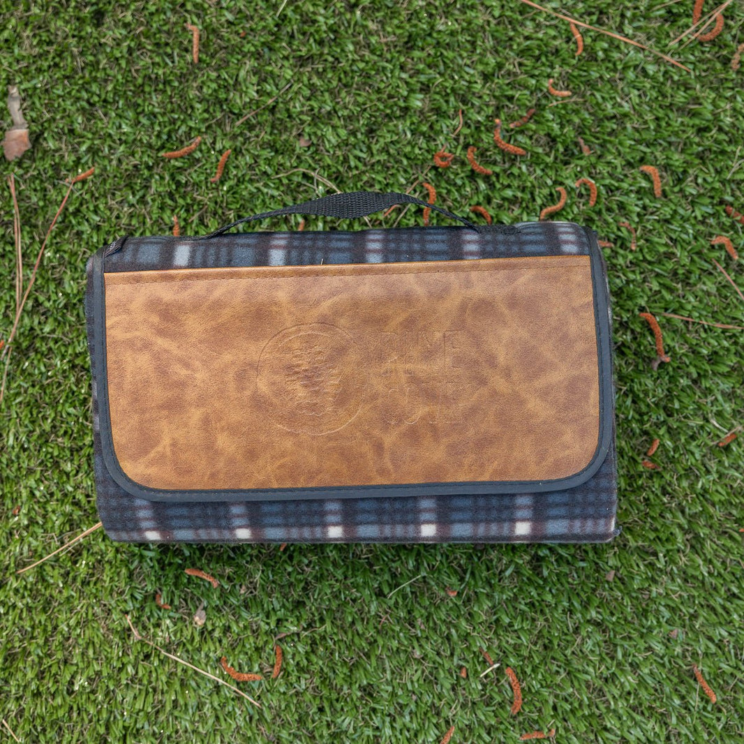 Leather Plaid Foldable Blanket - Pine Cove Web Store