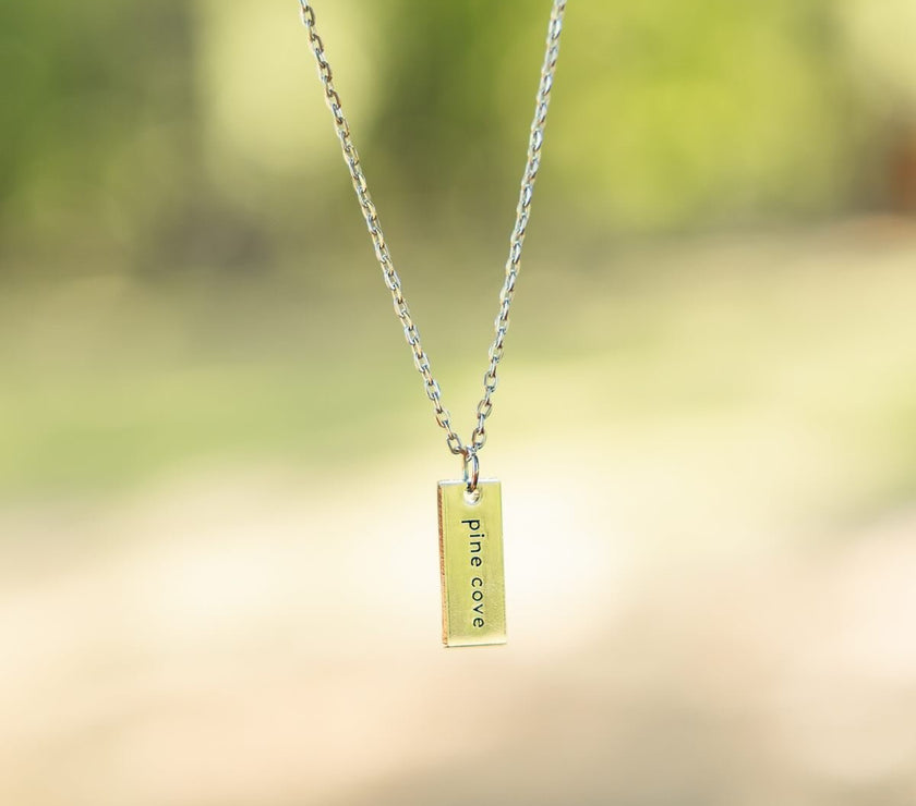Silver Tag Necklace - Pine Cove Web Store