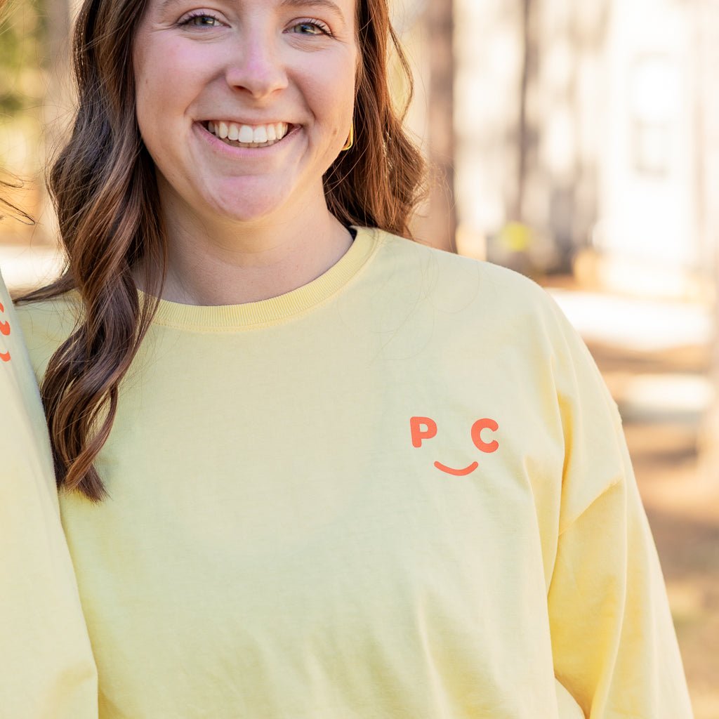 Adult Smiley Long Sleeve - Pine Cove Web Store