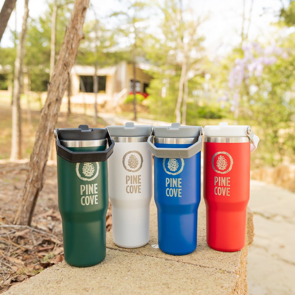 Steel Handle Tumbler - Pine Cove Web Store