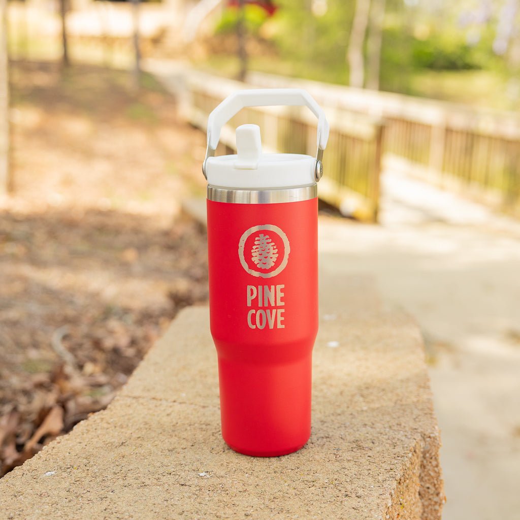Steel Handle Tumbler - Pine Cove Web Store