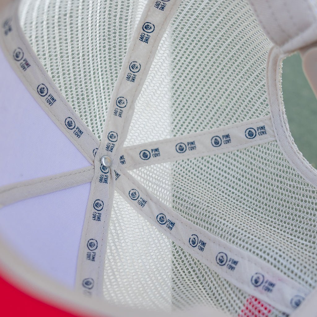 Striped Trucker Hat - Pine Cove Web Store