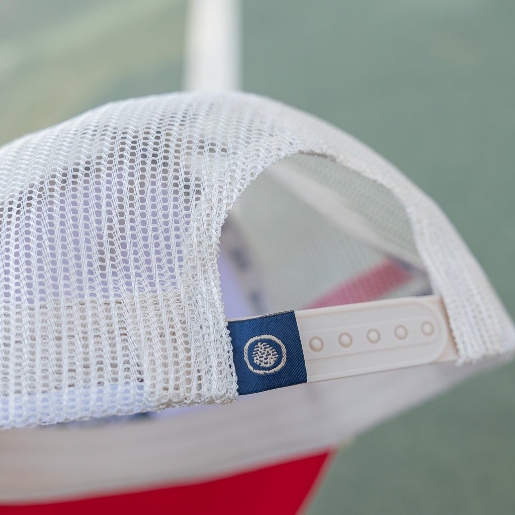 Striped Trucker Hat - Pine Cove Web Store