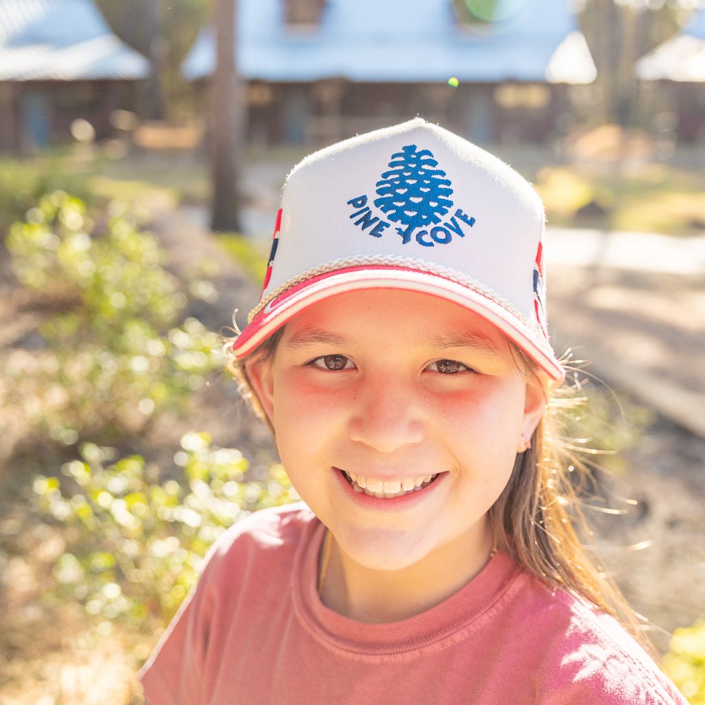 Striped Trucker Hat - Pine Cove Web Store