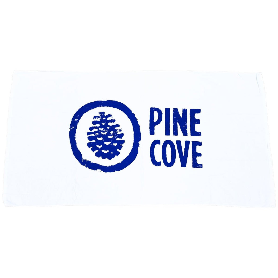 White and Blue Pine Cove Towel - Pine Cove Web Store