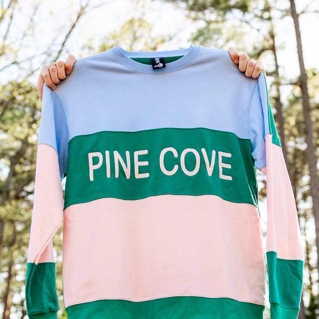Youth Color Block Crew - Pine Cove Web Store