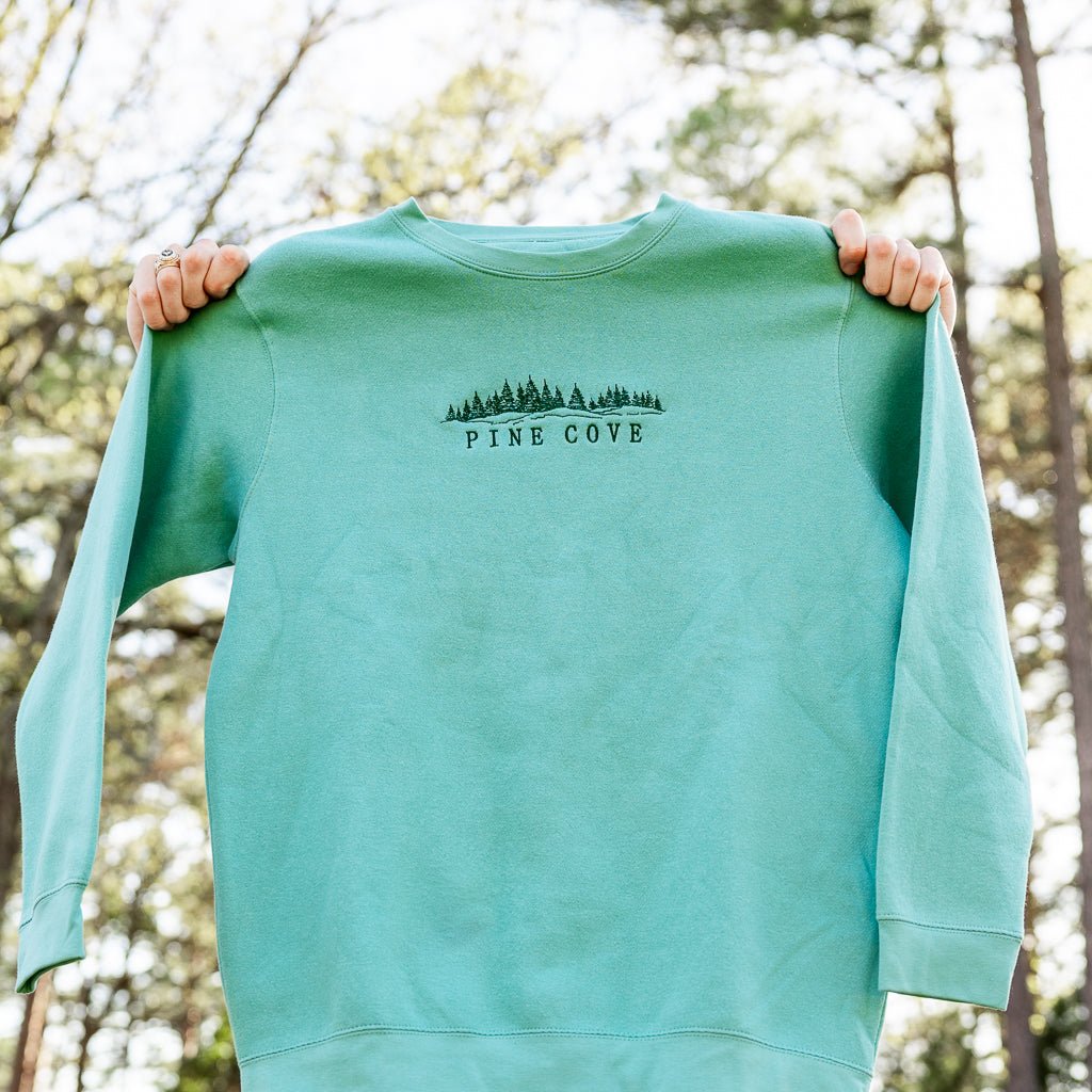 Youth Landscape Embroidered Crew - Pine Cove Web Store