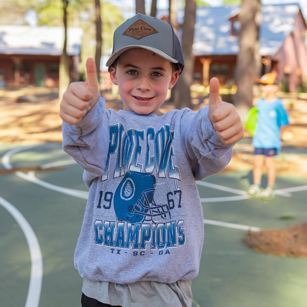 Youth Vintage Champions Crew - Pine Cove Web Store