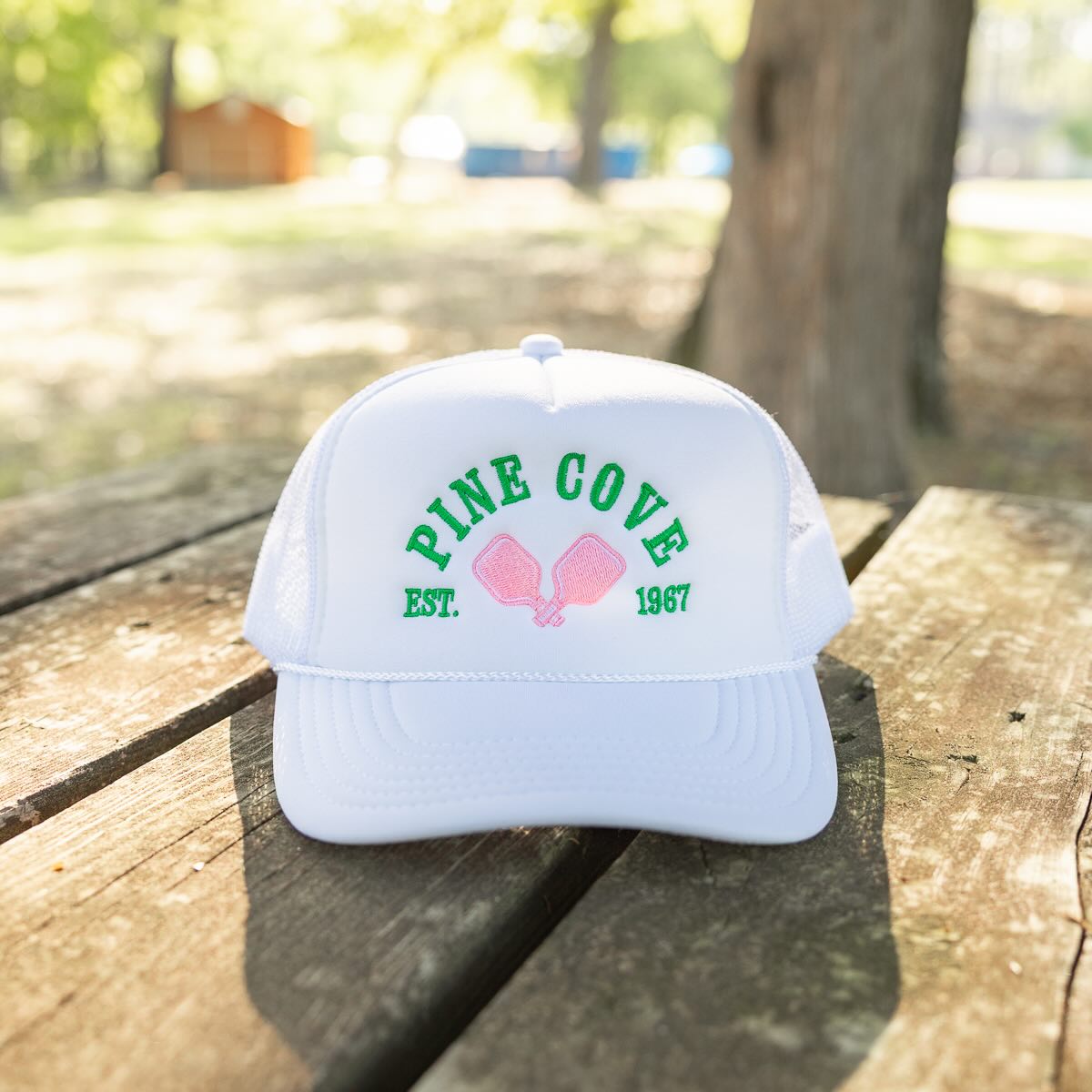 White Pickleball Hat - Pine Cove Web Store