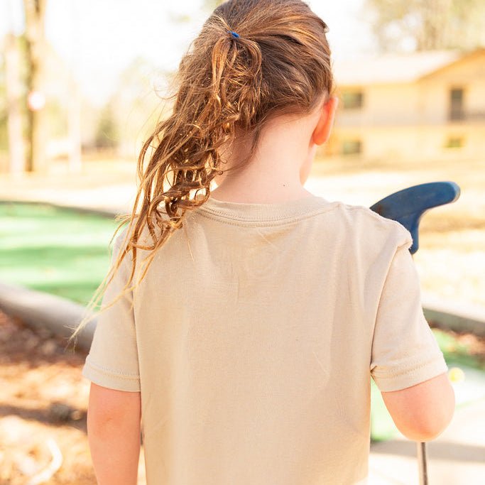 Youth Flower Stamp Tee - Pine Cove Web Store