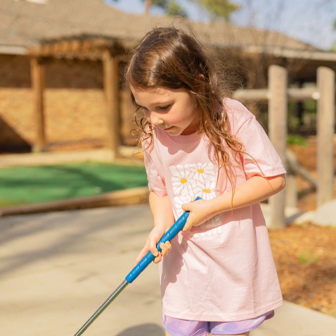 Youth Pink Daisy Tee - Pine Cove Web Store