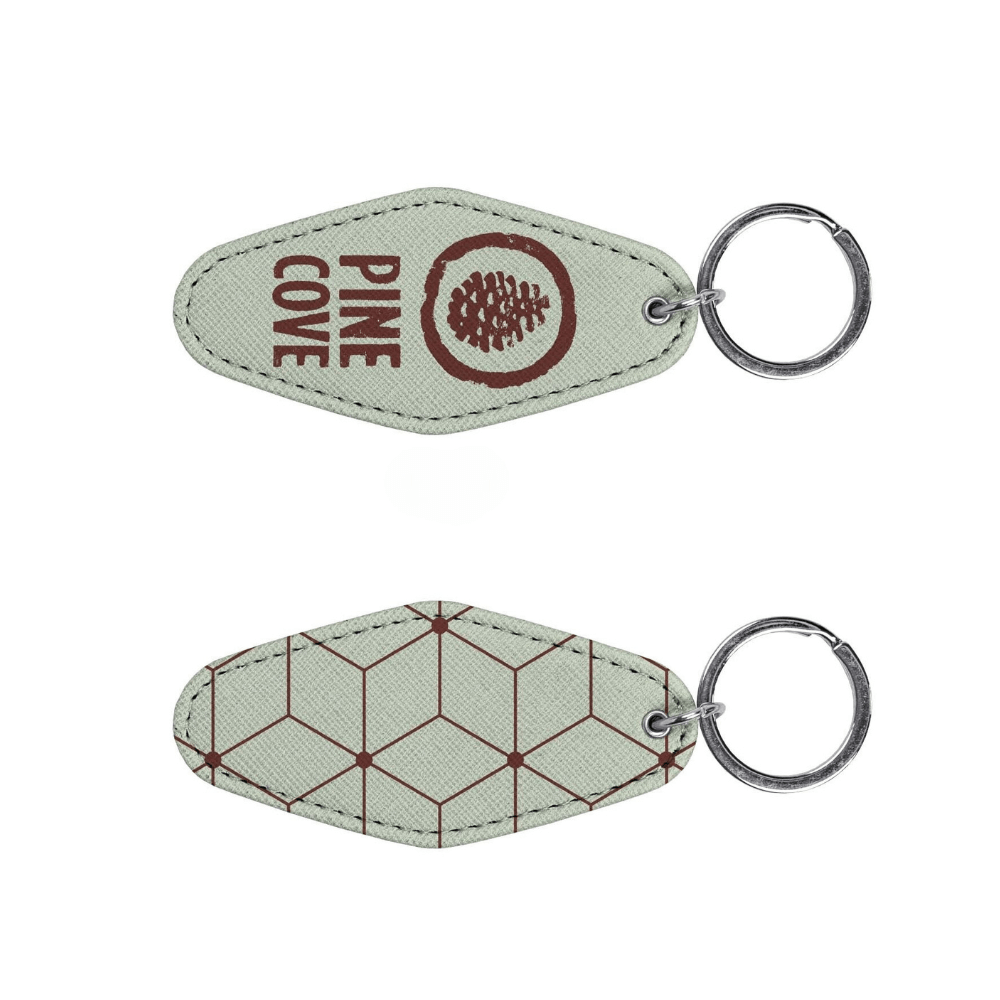 Vintage Motel Keychain - Pine Cove Web Store