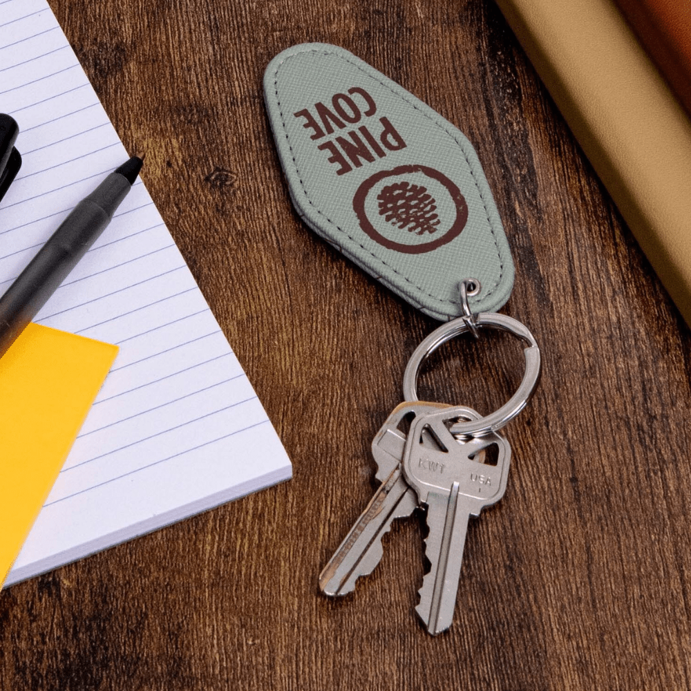 Vintage Motel Keychain - Pine Cove Web Store