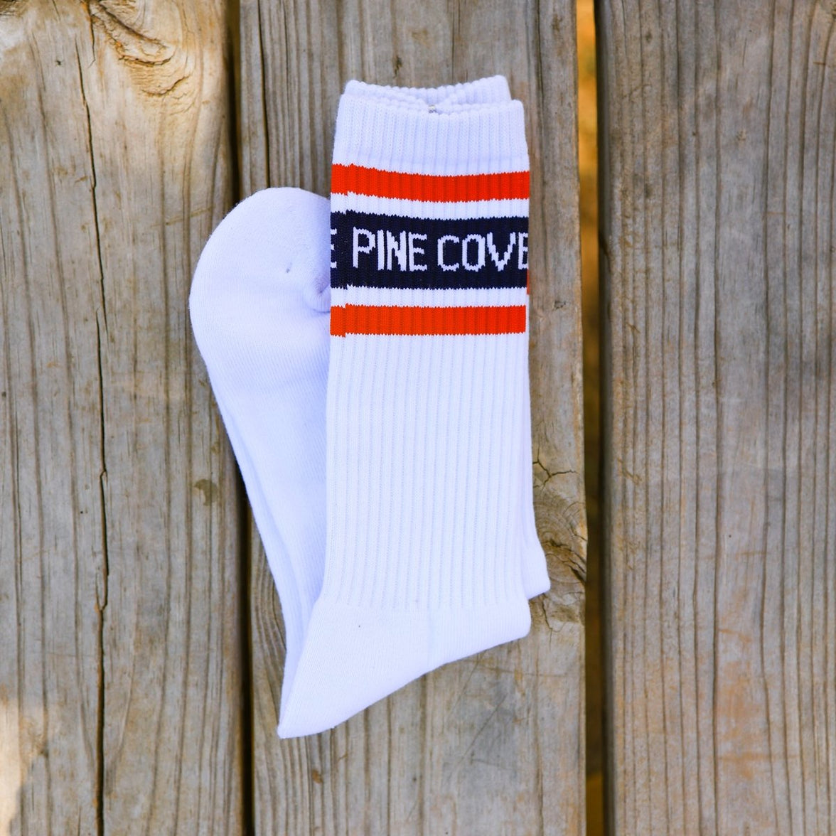 Socks PC Crew - Stripe - Pine Cove Web Store