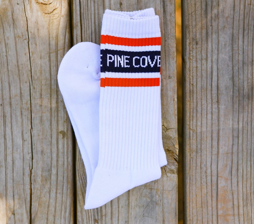 Socks PC Crew - Stripe - Pine Cove Web Store